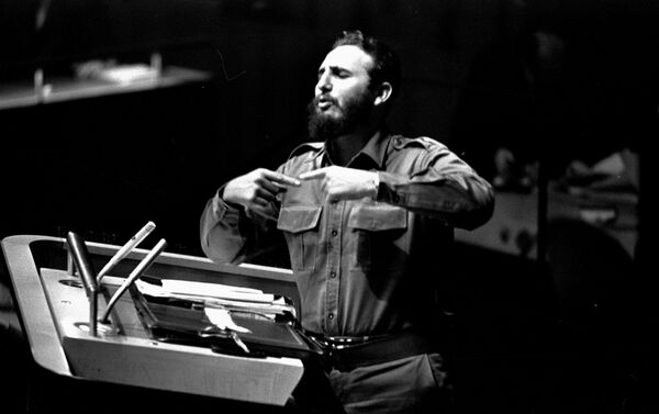 Выступление Фиделя Кастро на Генеральной Ассамблее Организации Объединенных Наций 26 сентября 1960 года в Нью-Йорке - Sputnik Молдова