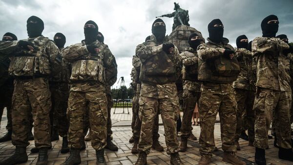 Присяга батальона Азов в Киеве - Sputnik Moldova