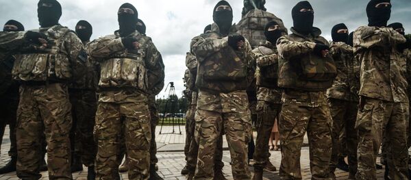 Присяга батальона Азов в Киеве Присяга батальона Азов в Киеве - Sputnik Moldova