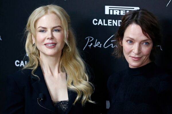 Actrițele Nicole Kidman și Uma Thurman la prezentarea calendarului Pirelli 2017 - Sputnik Moldova