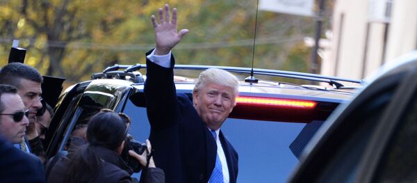 Республиканский кандидат в президенты Дональд Трамп после голосования в Нью-Йорке - Sputnik Молдова