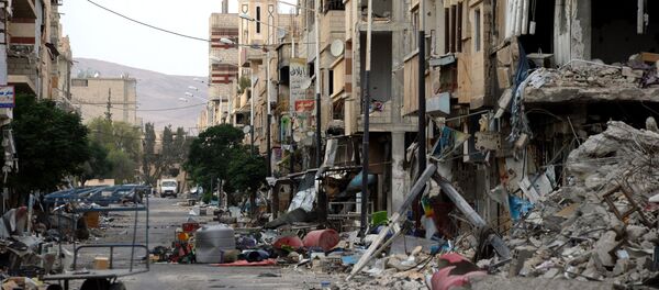 Clădiri distruse în Palmyra, Siria - Sputnik Moldova