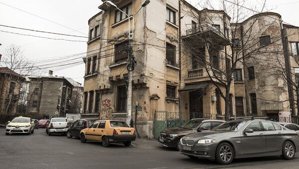 Clădire avariată în centrul Bucureștiului - Sputnik Moldova-România