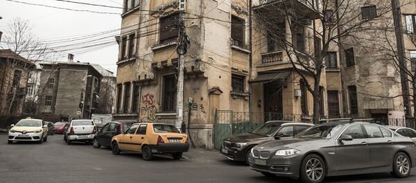 Clădire avariată în centrul Bucureștiului - Sputnik Moldova-România