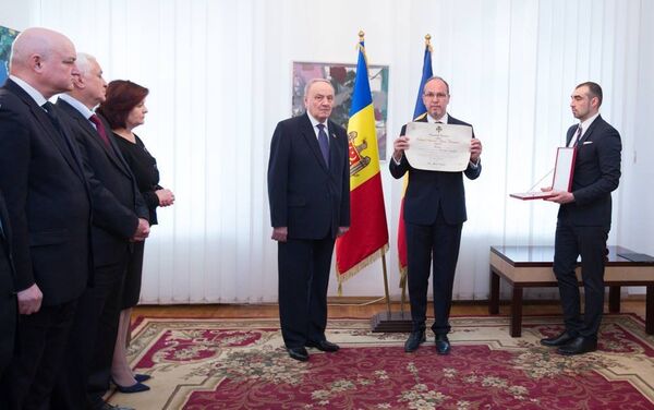 Николая Тимофти наградили национальным орденом Звезда Румынии - Sputnik Молдова
