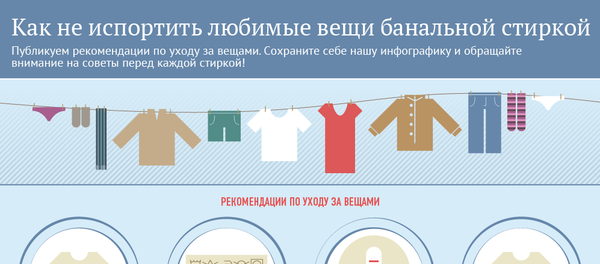 Как не испортить любимые вещи банальной стиркой Как не испортить любимые вещи банальной стиркой - Sputnik Молдова
