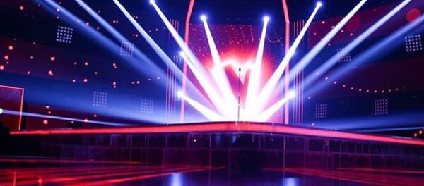 Scena de la concursul Vocea României - Sputnik Moldova-România