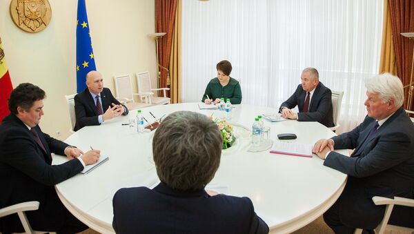 Întrevederea Premierului Pavel Filip cu vicepreședintele Consiliului de Administrație SAD „Gazprom”, Valerii Golubev - Sputnik Moldova