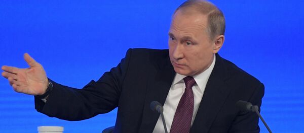 Двенадцатая ежегодная большая пресс-конференция президента РФ Владимира Путина Двенадцатая ежегодная большая пресс-конференция президента РФ Владимира Путина - Sputnik Молдова