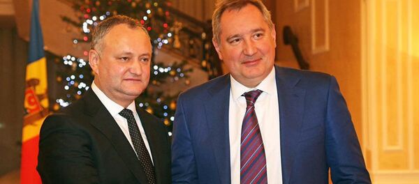 Igor Dodon și Dmitri Rogozin - Sputnik Moldova