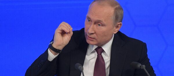 Двенадцатая ежегодная большая пресс-конференция президента РФ Владимира Путина Двенадцатая ежегодная большая пресс-конференция президента РФ Владимира Путина - Sputnik Moldova