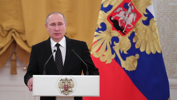 Президент РФ В. Путин выступил на торжественном приёме в Кремле - Sputnik Молдова