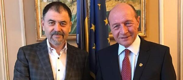 Anatol Șalaru și Traian Băsescu - Sputnik Moldova