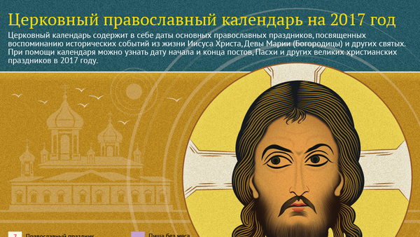 Церковный православный календарь на 2017 год - Sputnik Молдова