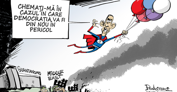 Obama caricatura - Sputnik Moldova-România