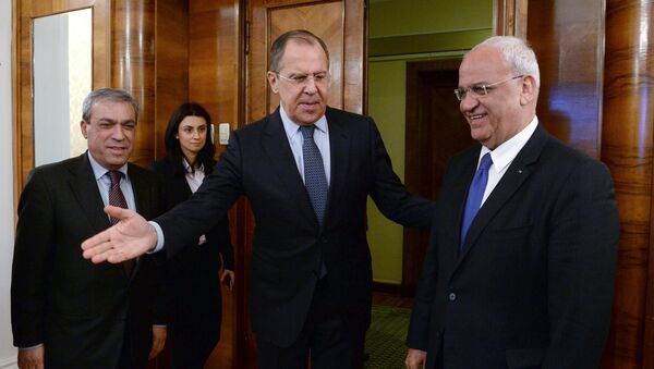 Întâlnirea lui Serghei Lavrov cu reprezentantul Organizației pentru Eliberarea Palestinei, Saeb Erekat - Sputnik Moldova