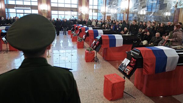 Прощание с погибшими при крушении самолета Ту-154 - Sputnik Молдова