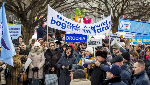 Protest profesori - Sputnik Moldova