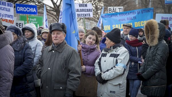 Протесты педагогов - Sputnik Молдова