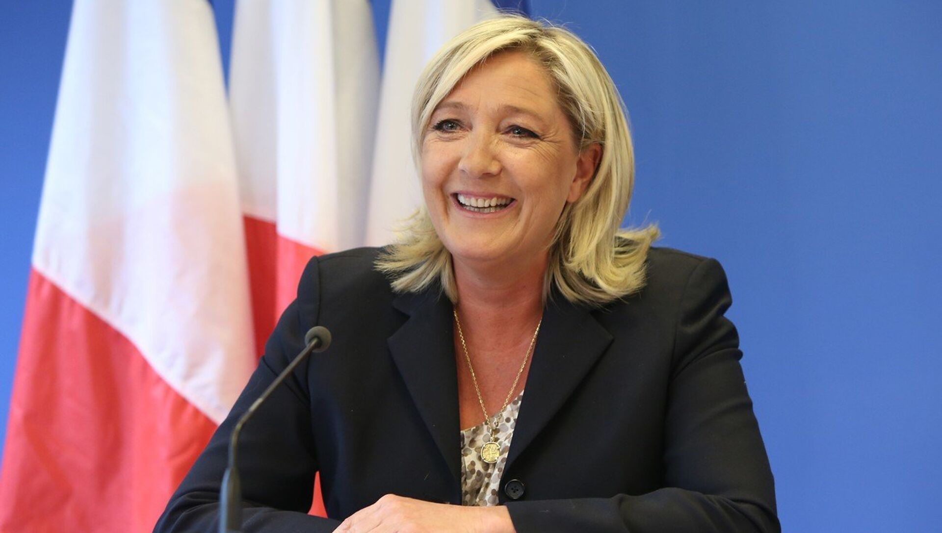 PRESS CONFERENCE GIVEN BY MARINE LE PEN AT THE 'FRONT NATIONAL' HEADQUARTERs. - Sputnik Moldova-România, 1920, 27.02.2021