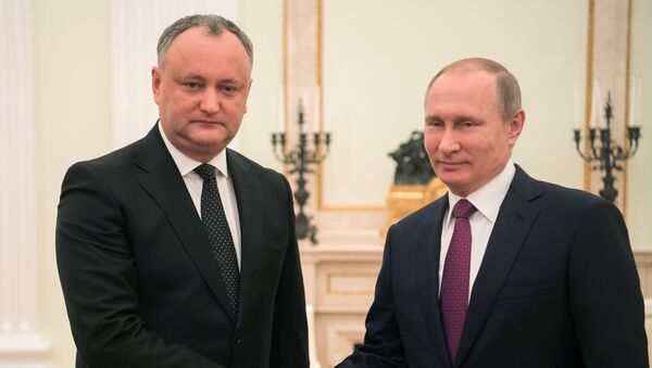 Встреча президента РФ В. Путина с президентом Молдовы И. Додоном - Sputnik Молдова