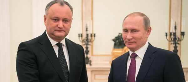Встреча президента РФ В. Путина с президентом Молдовы И. Додоном - Sputnik Молдова
