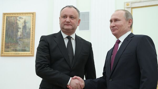 Встреча президента РФ В. Путина с президентом Молдовы И. Додоном - Sputnik Moldova