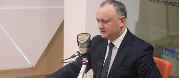Президент Молдавии И. Додон дал интервью гендиректору МИА Россия сегодня Д. Киселеву - Sputnik Moldova