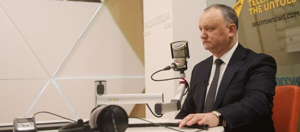 Президент Молдовы И. Додон дал интервью гендиректору МИА Россия сегодня Д. Киселеву - Sputnik Молдова