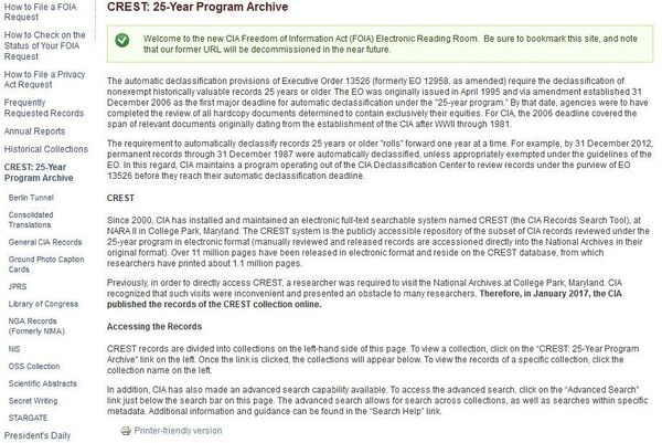 Принтскрин сайта ЦРУ - Sputnik Молдова