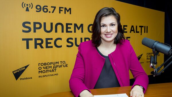 Cristina Țărnă, în studioul Sputnik Moldova - Sputnik Moldova