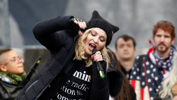 Madonnas Auftritt beim Frauenmarsch in Washington - Sputnik Молдова