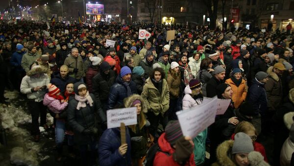 Proteste la București - Sputnik Moldova