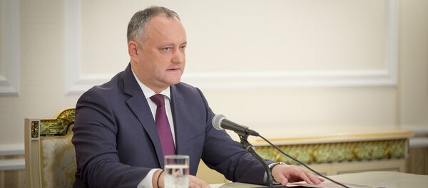 Президент Молдовы Игорь Додон на встрече с журналистами 24 января 2017 г. - Sputnik Moldova