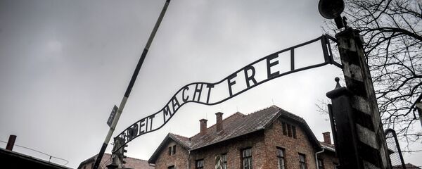 Центральные ворота бывшего концентрационного лагеря Аушвиц-Биркенау - Sputnik Молдова