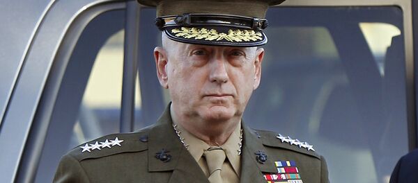 U.S. Marine Corps four-star general James Mattis arrives to address at the pre-trial hearing of Marine Corps Sgt. Frank D. Wuterich at Camp Pendleton, California U.S in a March 22, 2010 file photo U.S. Marine Corps four-star general James Mattis arrives to address at the pre-trial hearing of Marine Corps Sgt. Frank D. Wuterich at Camp Pendleton, California U.S in a March 22, 2010 file photo - Sputnik Moldova-România