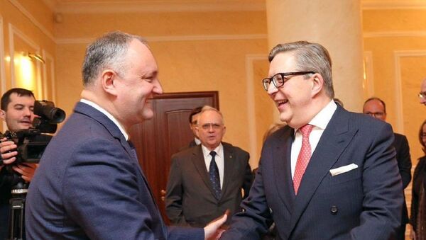 Igor Dodon a avut o întîlnire cu ambasadorii statelor membre a Uniunii Europene, acreditați în Republica Moldova - Sputnik Moldova
