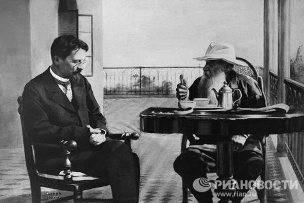 Писатели А.П.Чехов и Л.Н.Толстой в Гаспре  - Sputnik Молдова