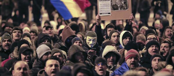 Протесты в Бухаресте - Sputnik Молдова
