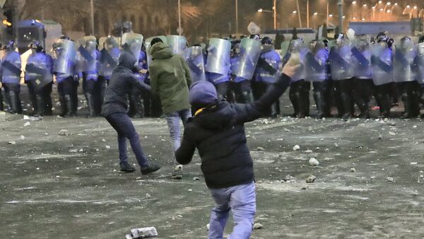 Протесты в Бухаресте - Sputnik Moldova-România