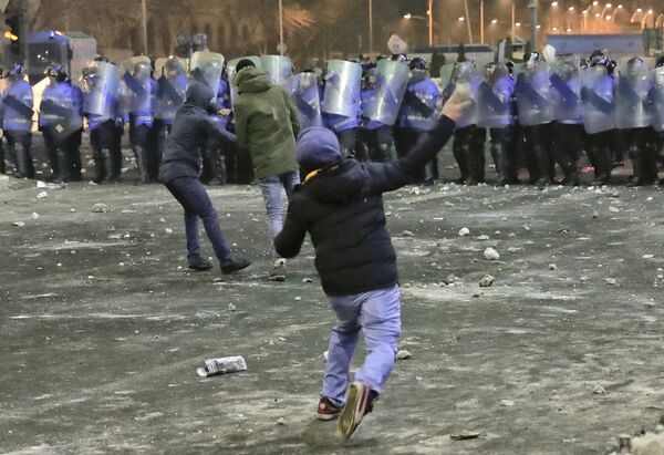Протесты в Бухаресте - Sputnik Молдова