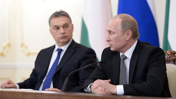 Întâlnire dintre Vladimir Putin și Victor Orban - Sputnik Moldova-România