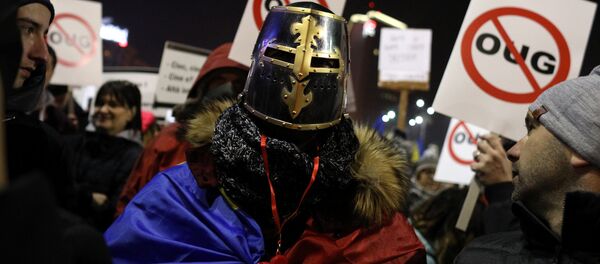 Proteste la Bucuresti - Sputnik Moldova-România