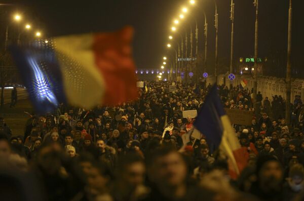Coloana de manifestanți pare a nu avea capăt - Sputnik Moldova-România