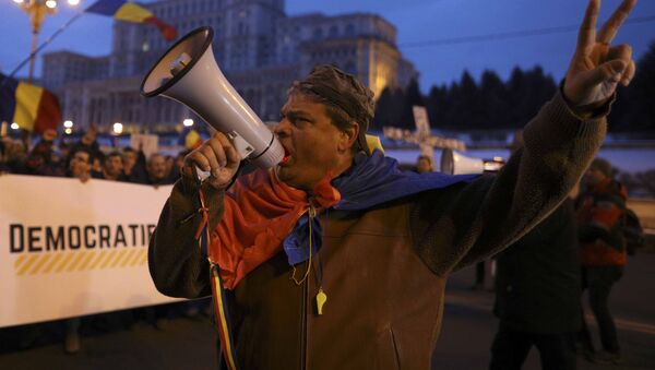 Proteste la Bucuresti - Sputnik Молдова