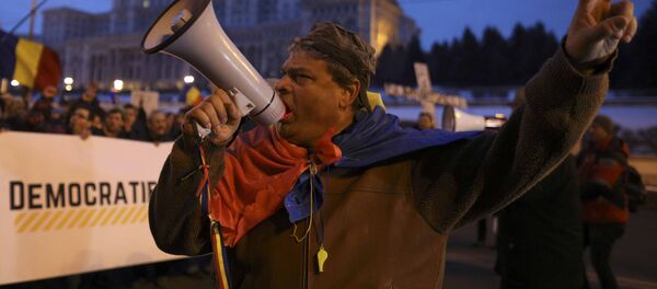 Proteste la Bucuresti - Sputnik Молдова