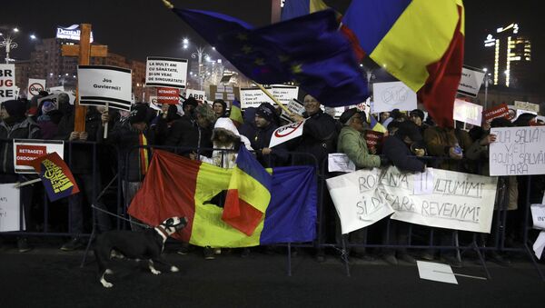 Proteste la Bucuresti - Sputnik Moldova