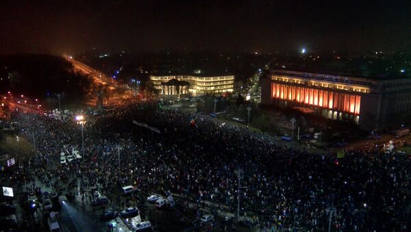Протесты в Бухаресте - Sputnik Молдова