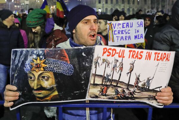 Unii manifestanți sunt nostalgici după epoca lui Vlad Țepeș - Sputnik Moldova-România
