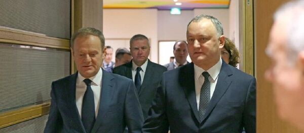 Igor Dodon și Donald Tusk - Sputnik Moldova